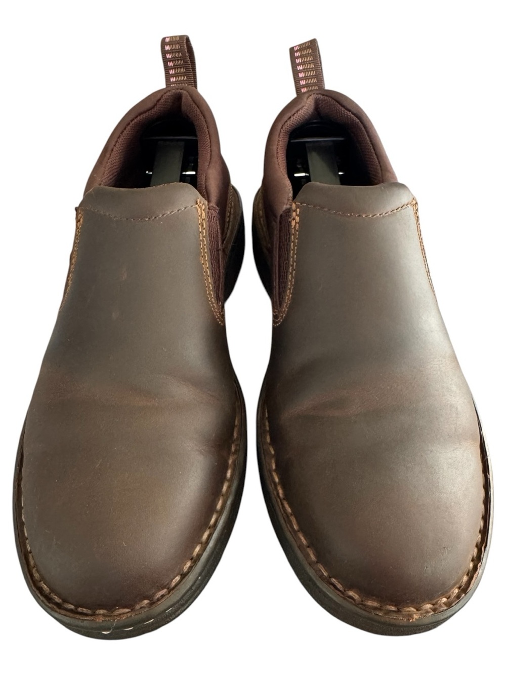 Womens Ariat Traverse Slip-On Leather Shoes - Brown size 7